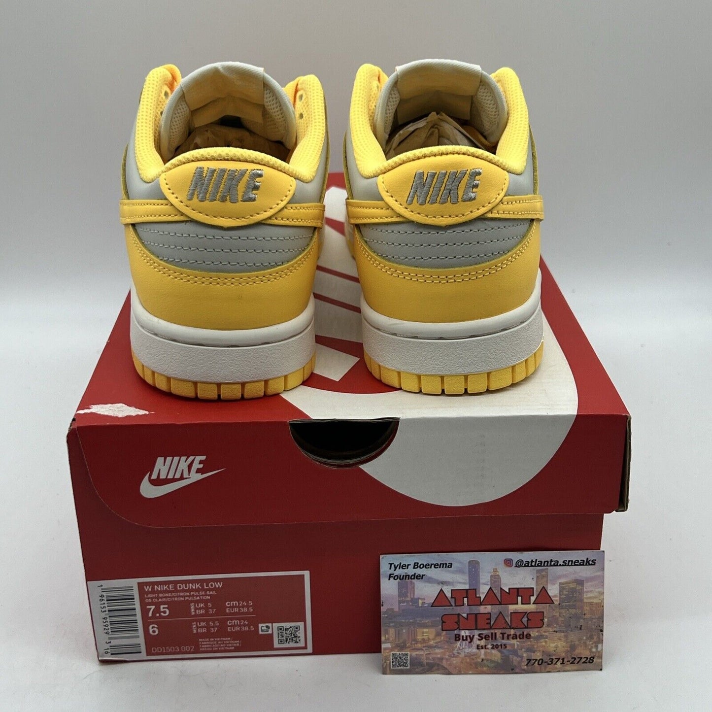 Nike Dunk Low Citron Pulse DD1503-002 Womens New Size 7.5 Brand New Og All