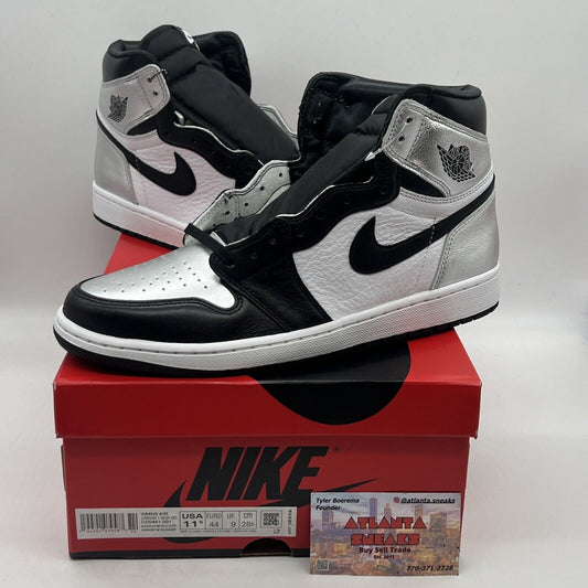 Size 11.5 - Jordan 1 High OG Metallic Silver Brand New Og All