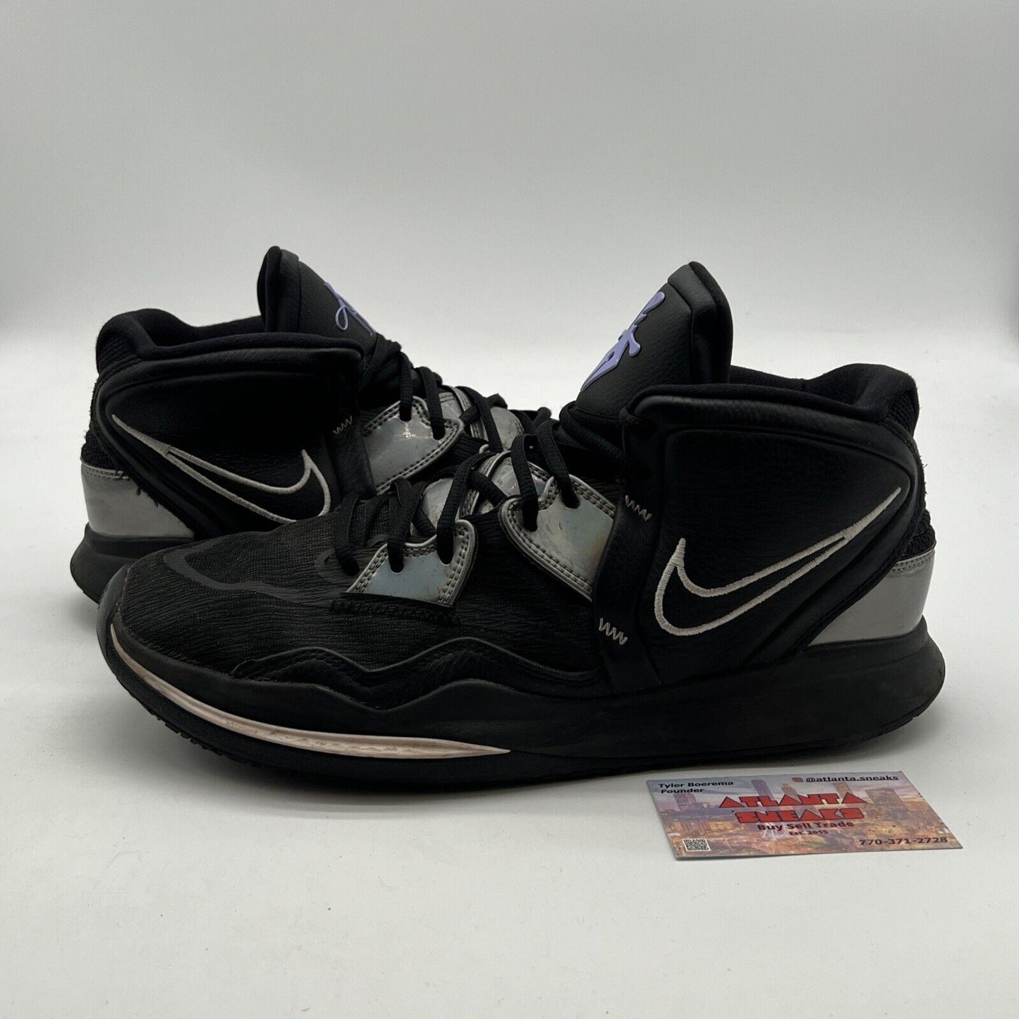 Size 12 - Nike Kyrie Infinity Black Metallic Silver (CZ0204-005)