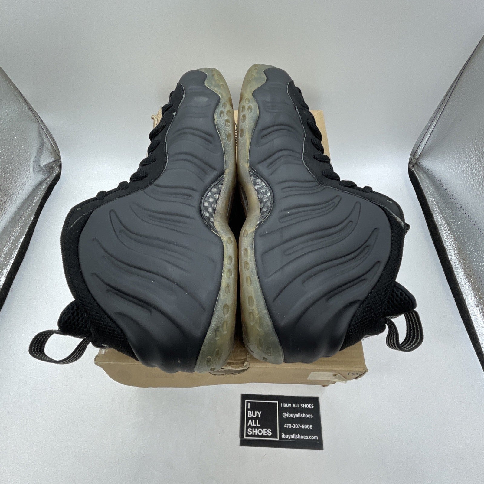 Size 10 - Nike Air Foamposite One Stealth (314996-010)