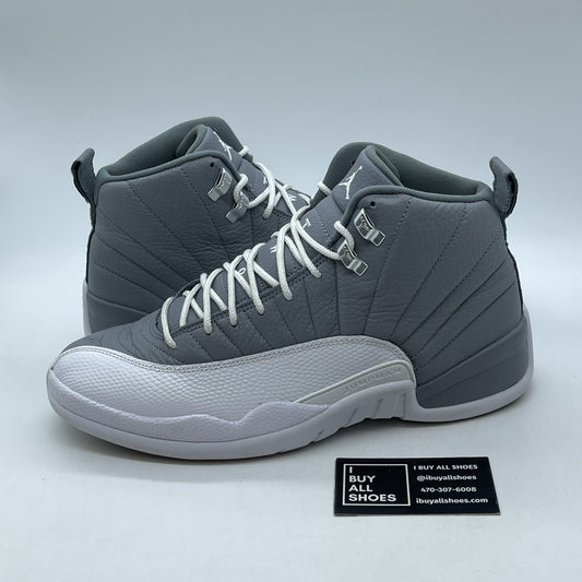 Size 11 - Jordan 12 Stealth 2022 Grey White Leather (CT8013-015)