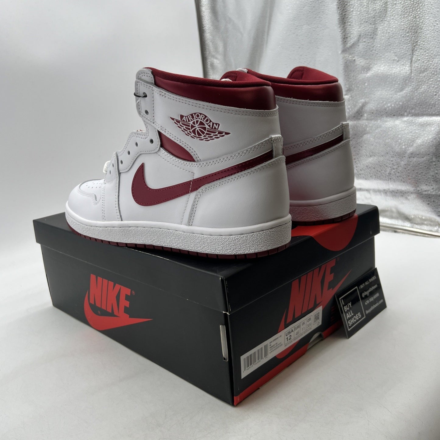 Size 12 - Air Jordan 1 Retro '85 OG High Metallic Burgundy (BQ4422-161)