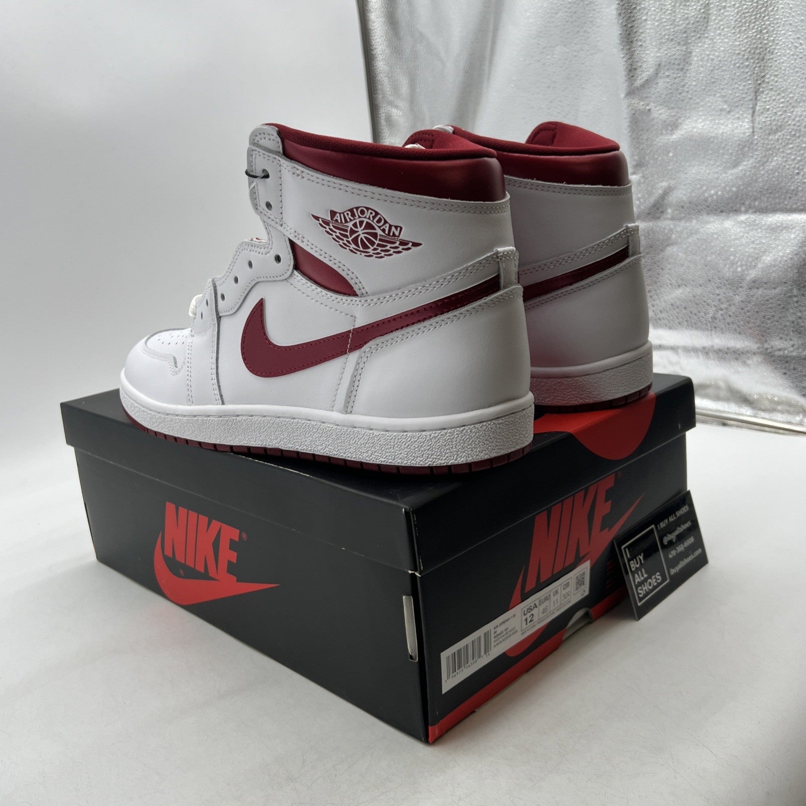 Size 12 - Air Jordan 1 Retro '85 OG High Metallic Burgundy (BQ4422-161)