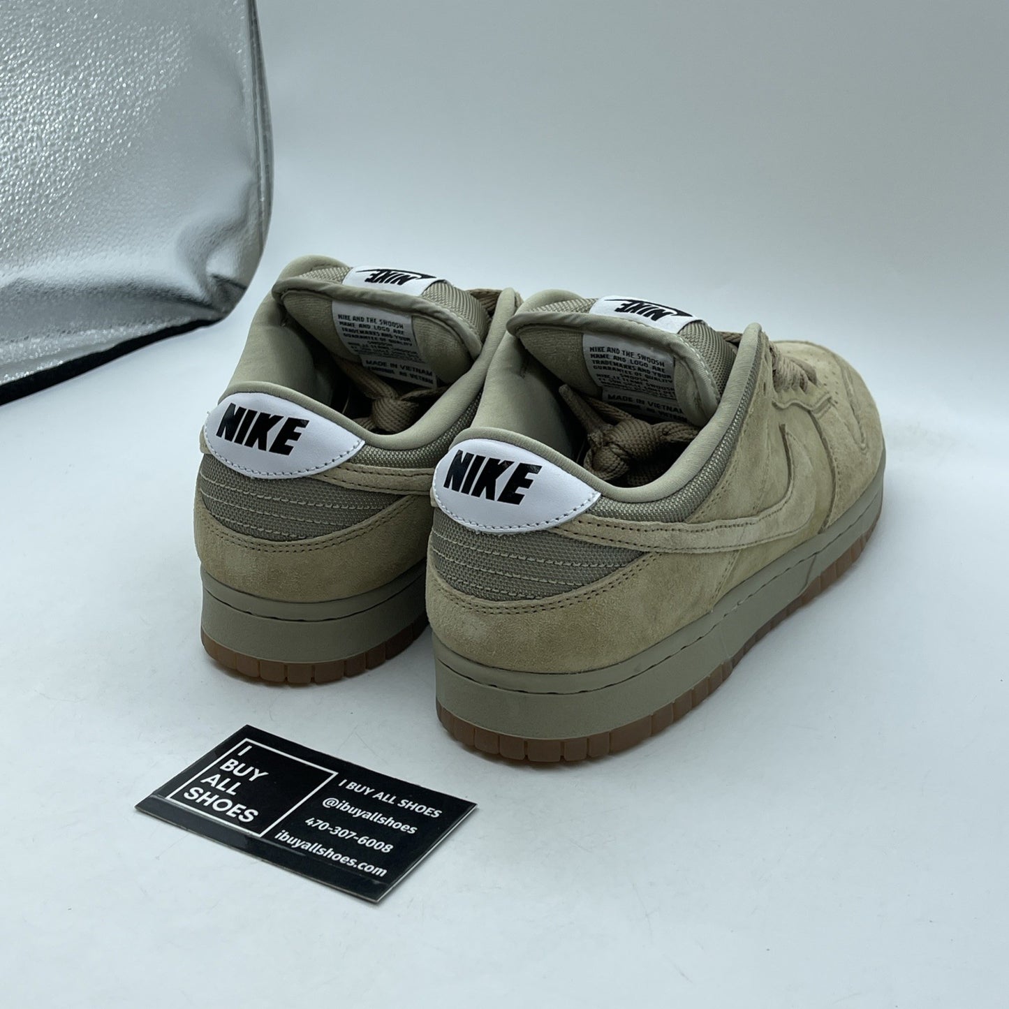 Size 9 - Nike Dunk SB Pro B Low Parachute Beige Suede Leather (HJ0367-200)