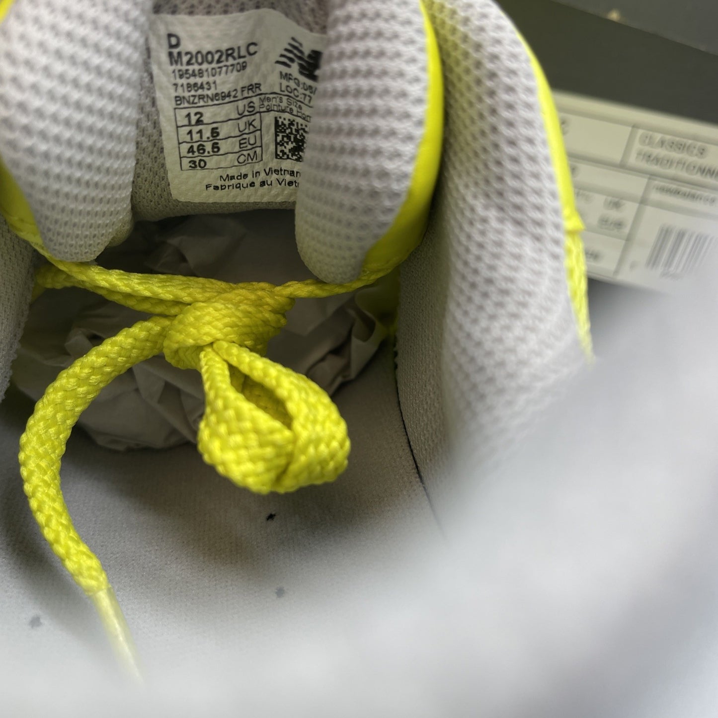 Size 12 - New Balance 2002R Sulpher Yellow (M2002RLC)