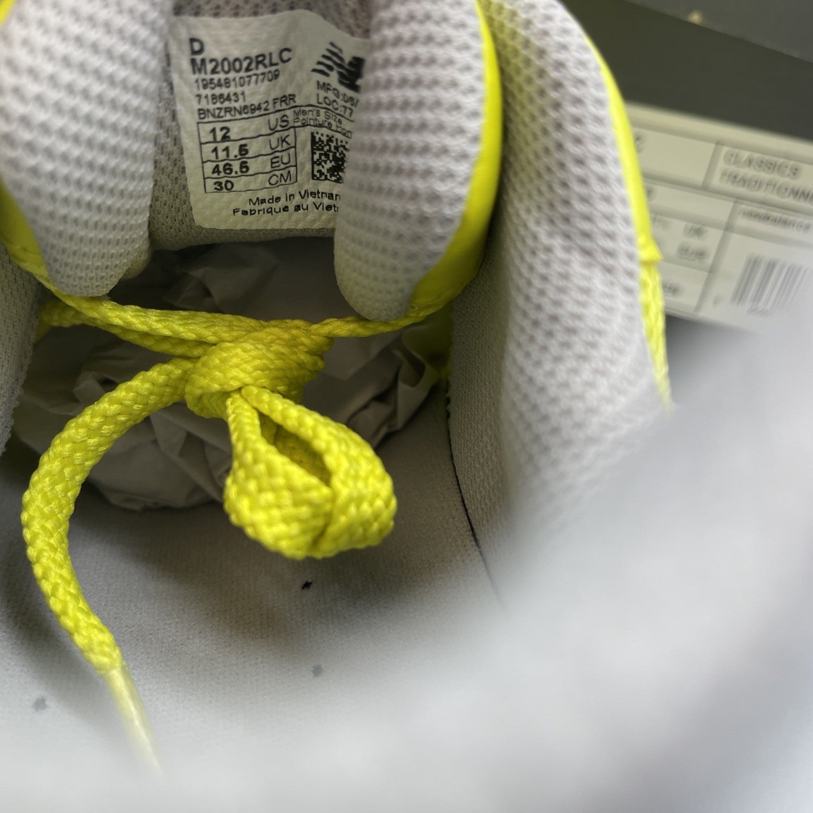 Size 12 - New Balance 2002R Sulpher Yellow (M2002RLC)