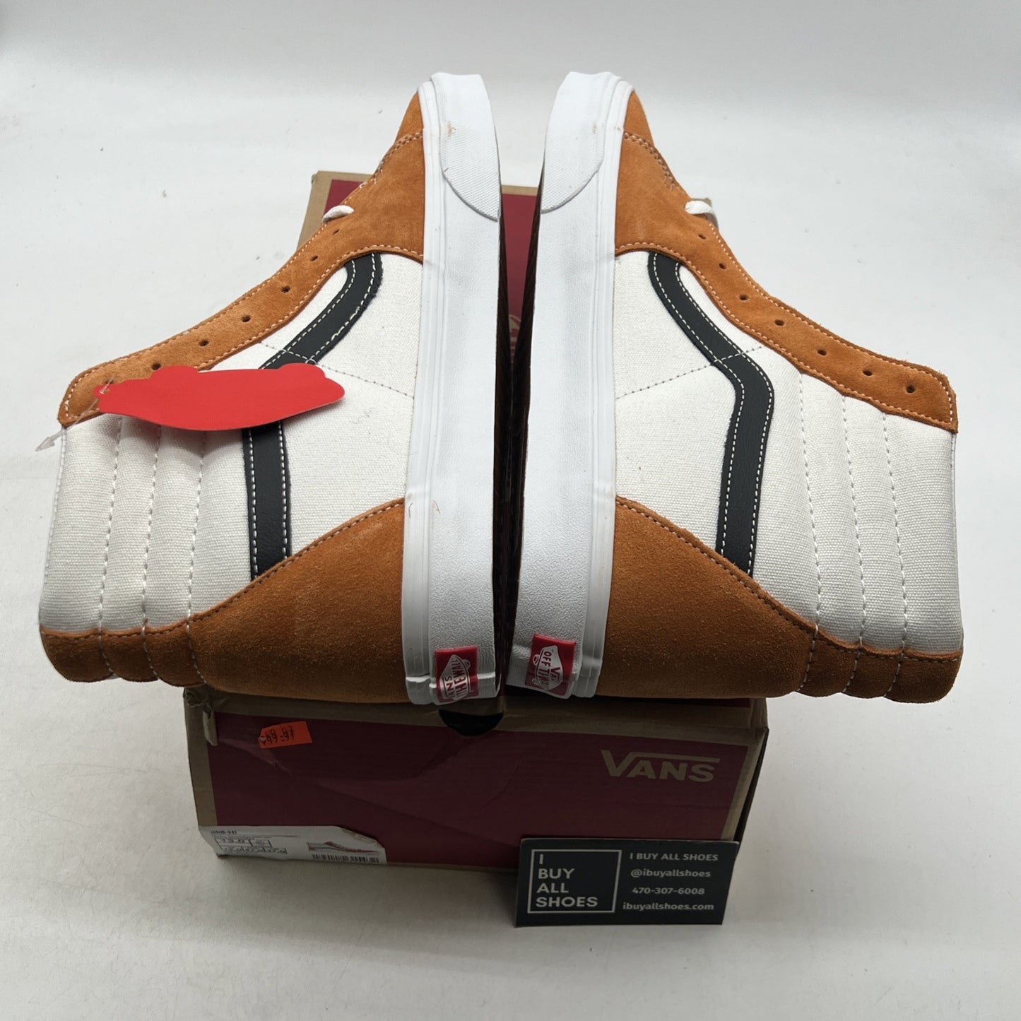Size 13 - Vans Sk8- High Retro Sport - Apricot Buff (VN0A4U3CWZ5)