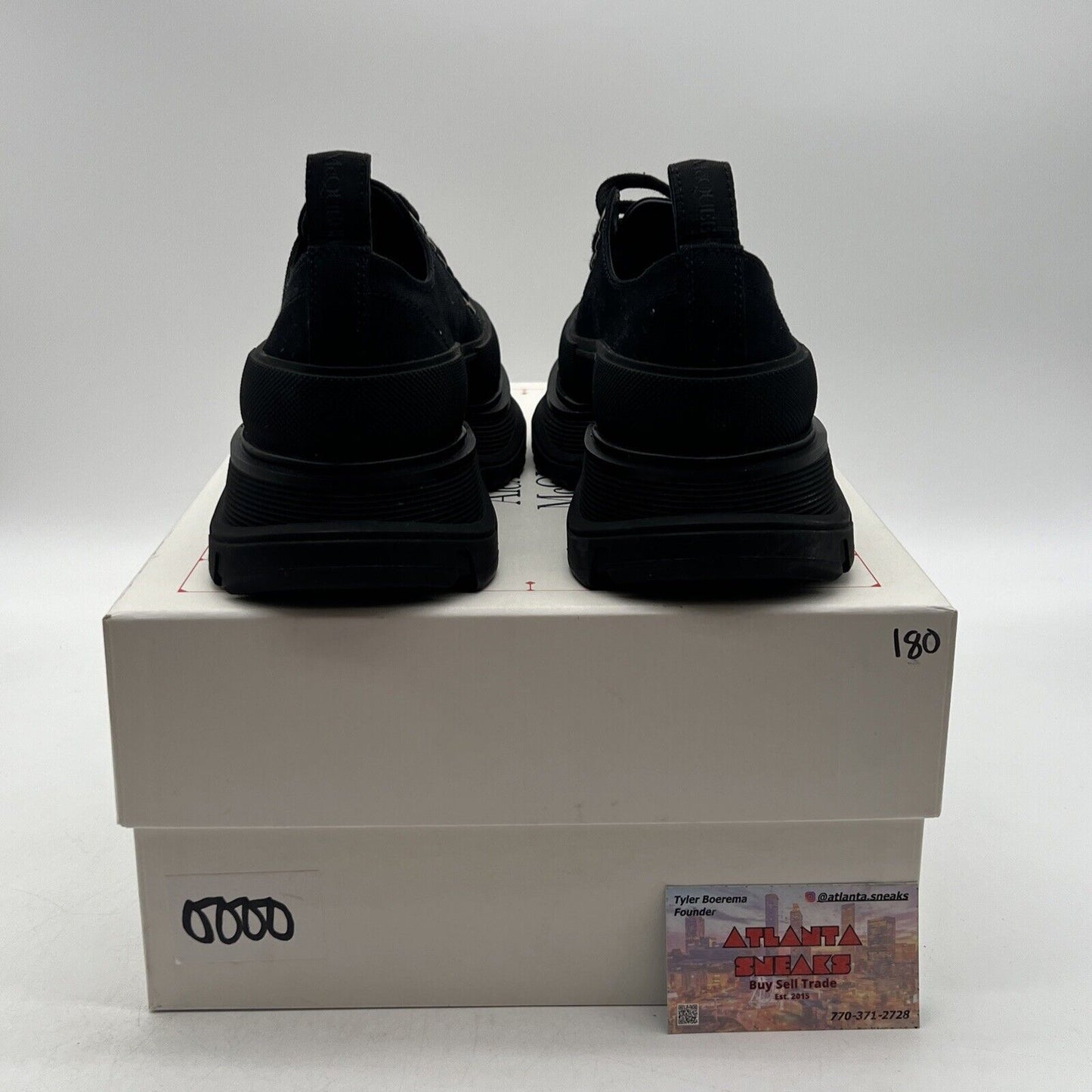 Alexander Mcqueen Tread Slick Low Top Sneaker Black 7 US / 40 EU