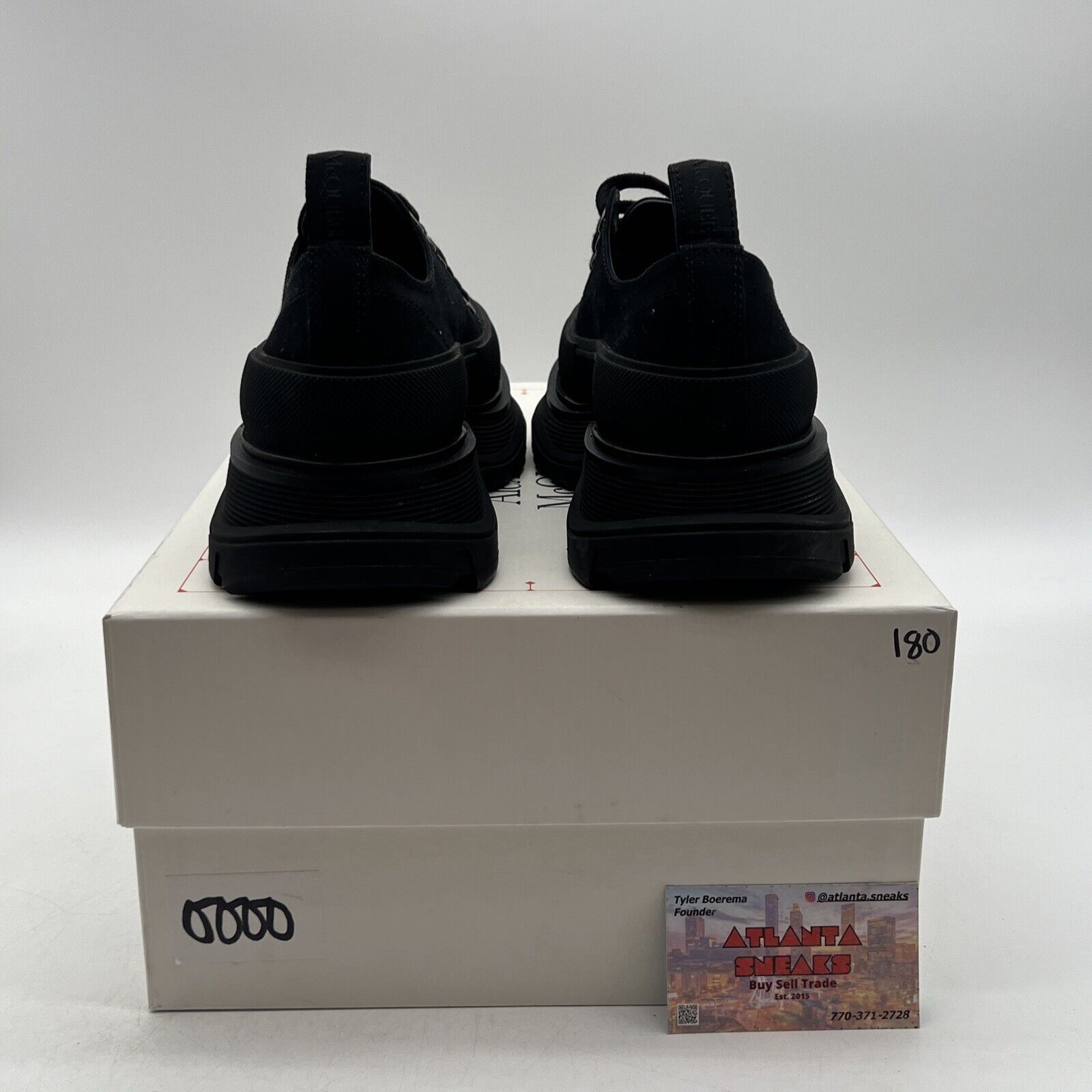 Alexander Mcqueen Tread Slick Low Top Sneaker Black 7 US / 40 EU