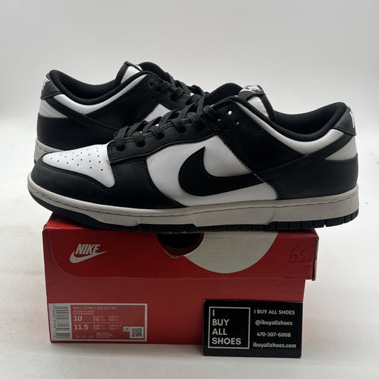 Size 10 - Nike Dunk Low Black White (DD1391-100)