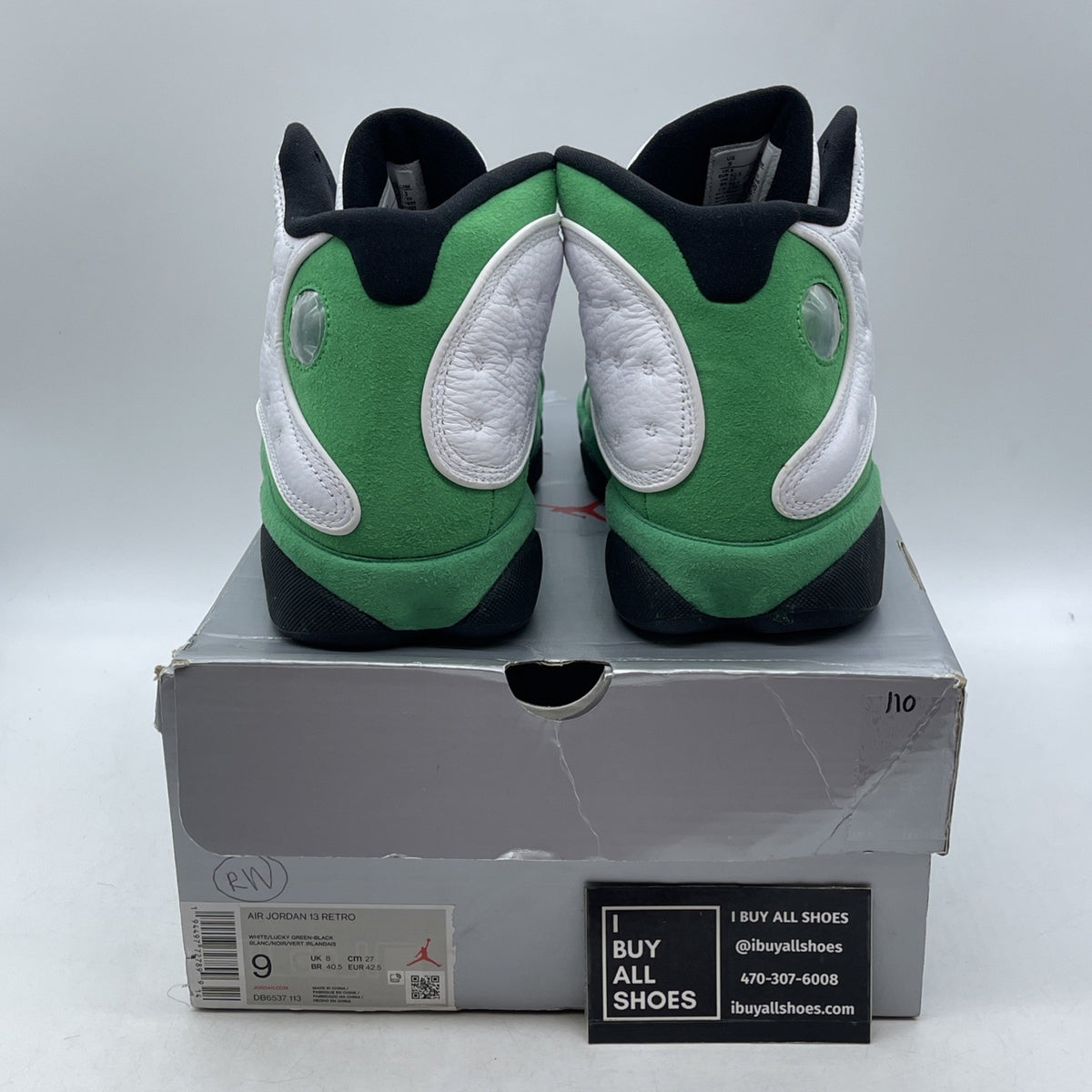 Size 9 - Air Jordan 13 Retro Lucky Green 2020 (DB6537-113)