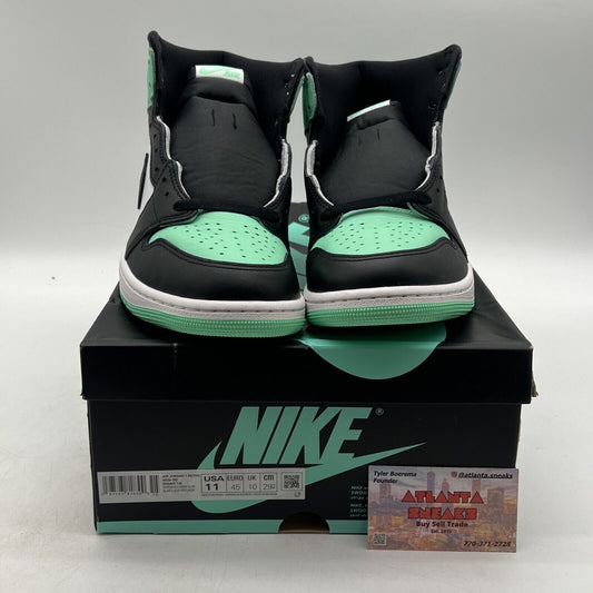 Size 11 - Air Jordan 1 Retro OG High Green Glow White Black Leather (DZ5495-130)