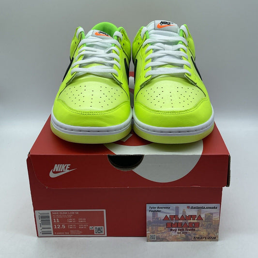 Size 11 - Dunk Low Volt Yellow Green White Orange Leather (FJ4610-702)