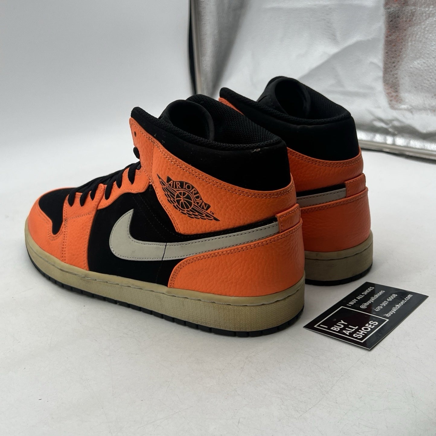 Size 11.5 - Air Jordan 1 Mid Black Cone (554724-062)