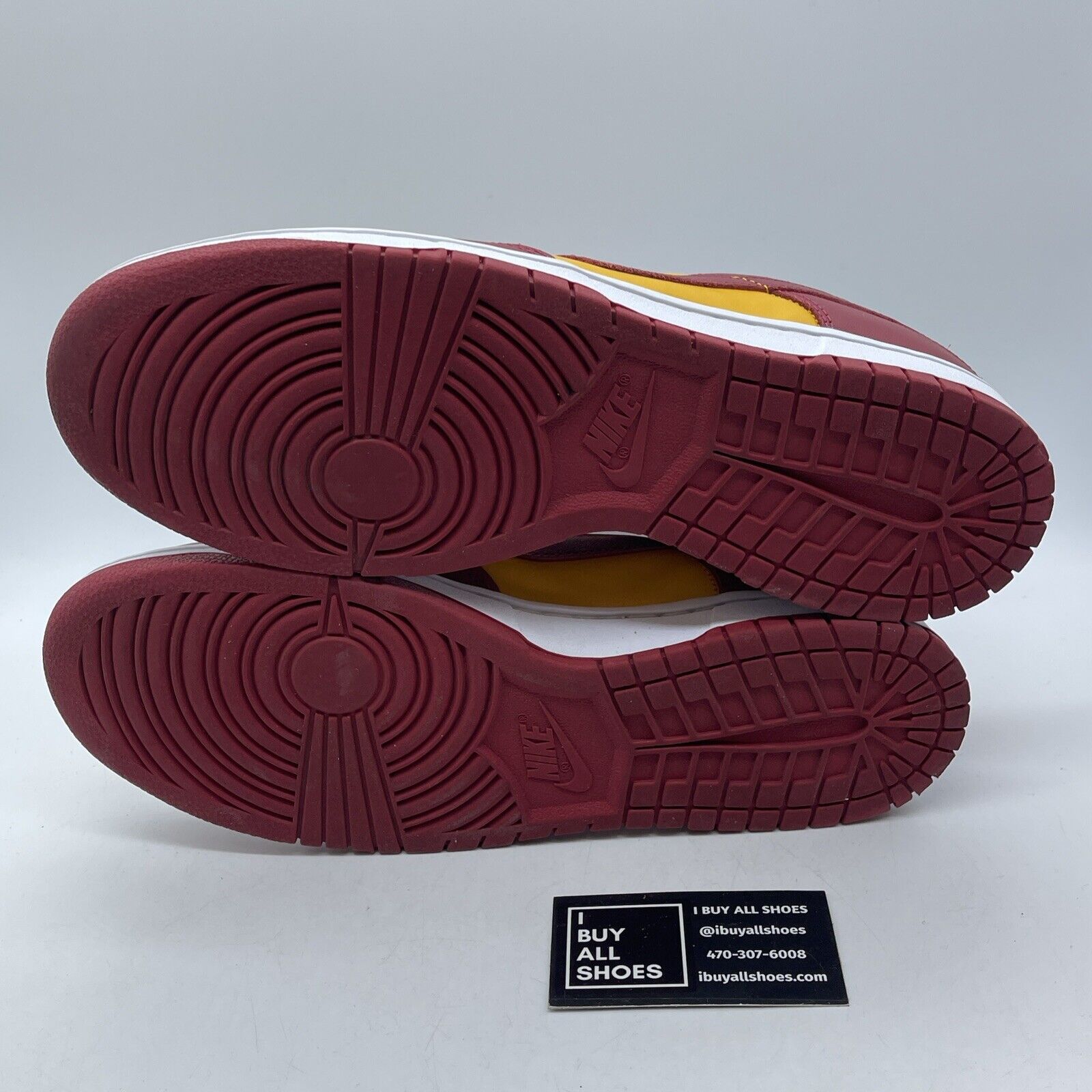 Size 11.5 - Nike Dunk Low USC Yellow Red Leather Suede (DD1391-701)
