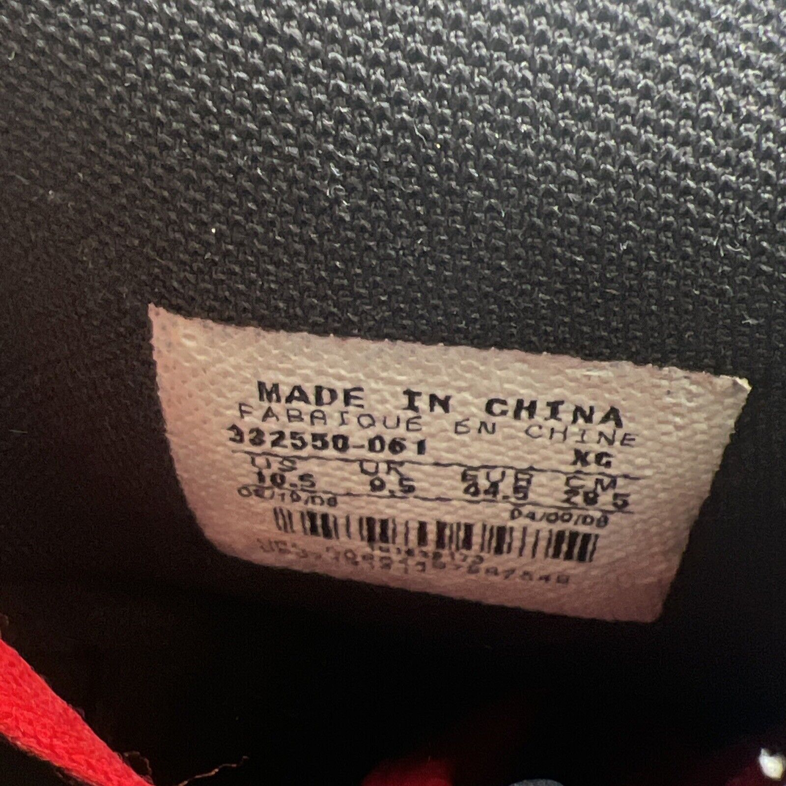 Size 10.5 - Air Jordan 1 Retro DMP High Chicago Bulls (332550-061)
