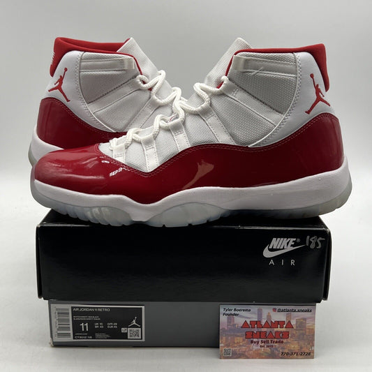 Size 11 - Jordan 11 Retro High Cherry White Red Leather (CT8012-116)