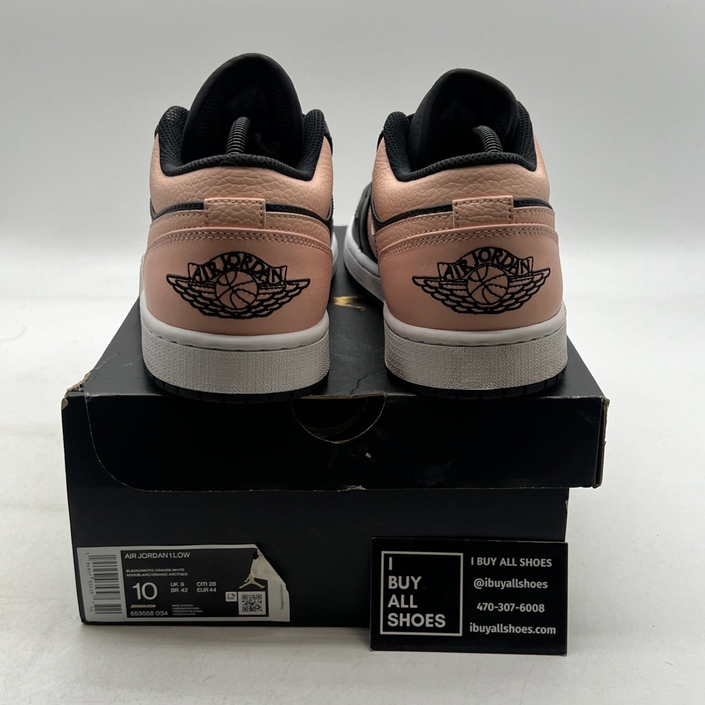 Size 10 - Air Jordan 1 Low Crimson Tint (553558-034)