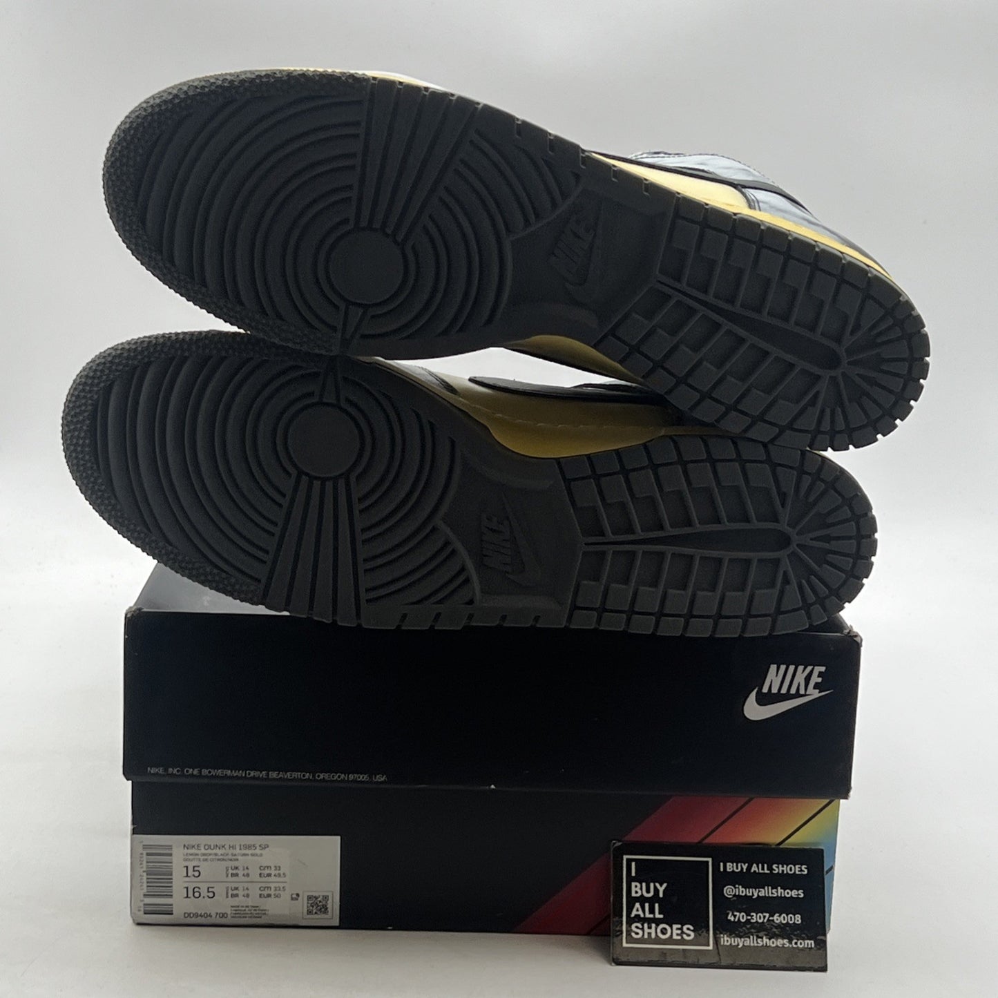 Size 15 - Nike Dunk 1985 High Black Acid Wash (DD9404-700)
