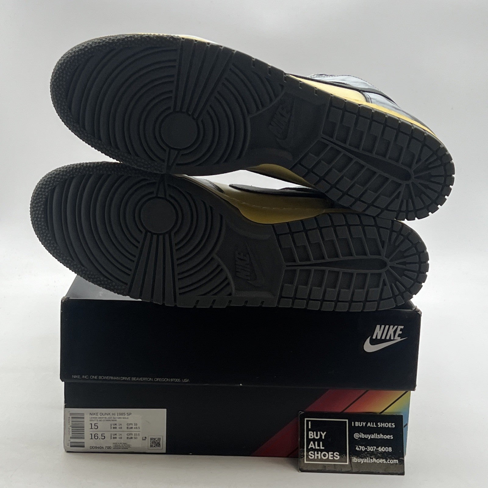 Size 15 - Nike Dunk 1985 High Black Acid Wash (DD9404-700)