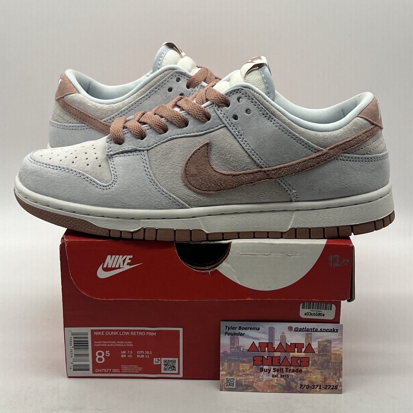 Size 8.5 - Nike Dunk Premium Low Fossil Rose Suede (DH7577-001)