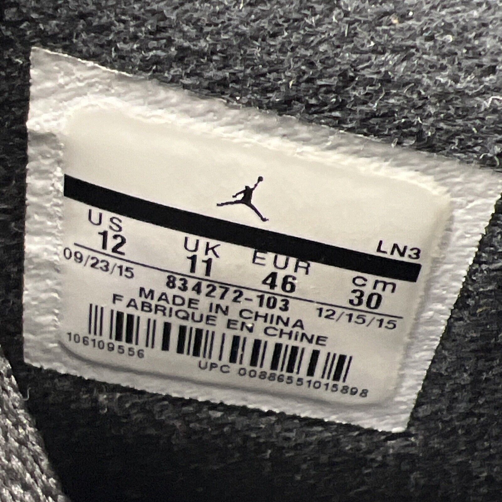 Size 12 - Air Jordan 2 Retro Wing It Black White Grey Leather (834272-103)