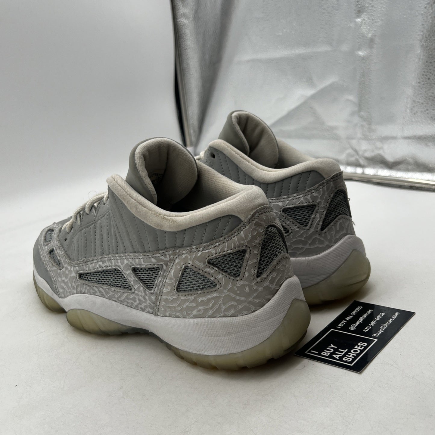 Size 12 - Air Jordan 11 Retro IE Low Silver (306008-072)