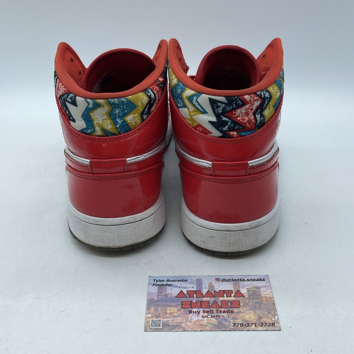 Size 9 - Air Jordan 1 Mid Barcelona Sweater Red White Leather Suede (DC7294-600)