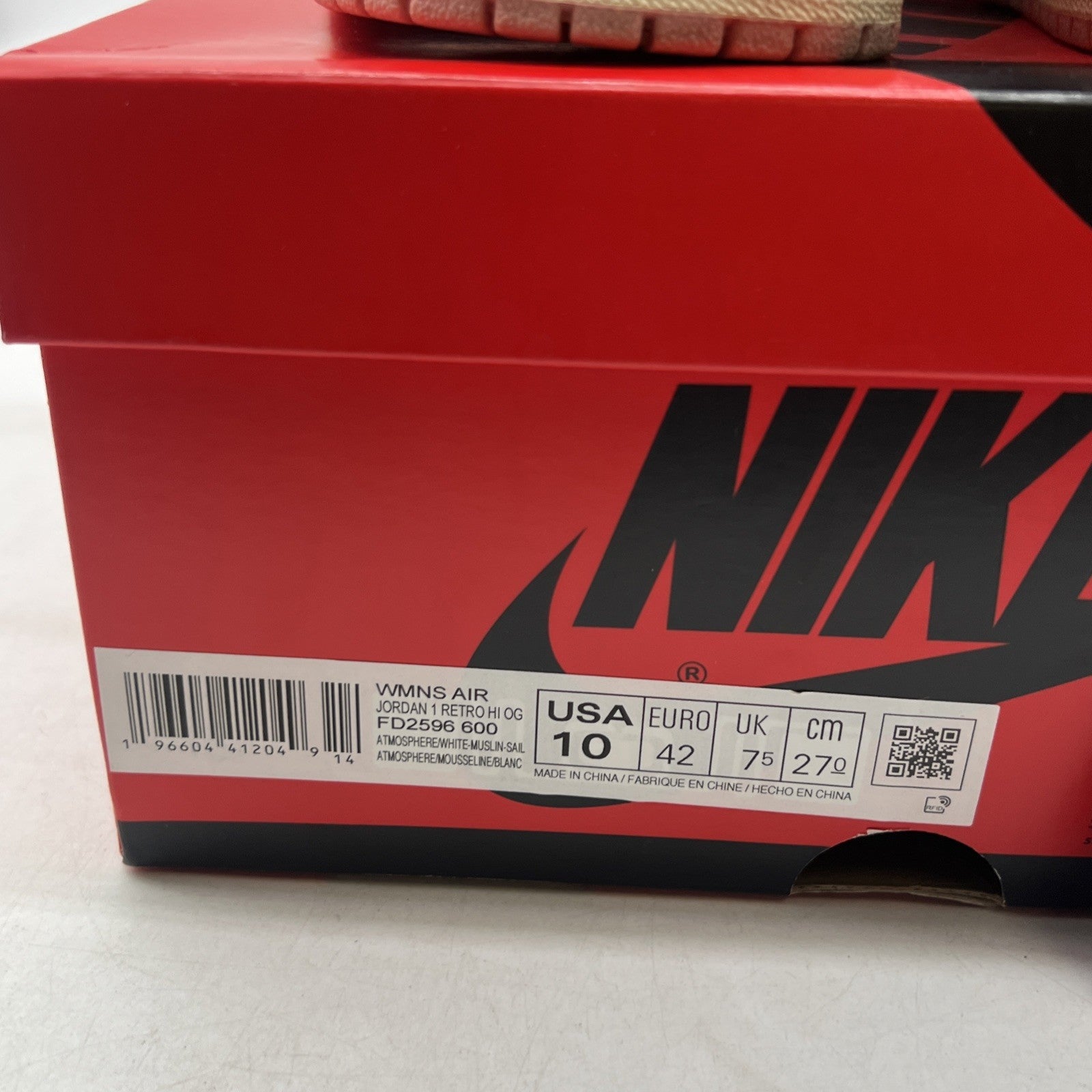 Size 10 - Air Jordan 1 Retro OG High Washed Pink W (FD2596-600)