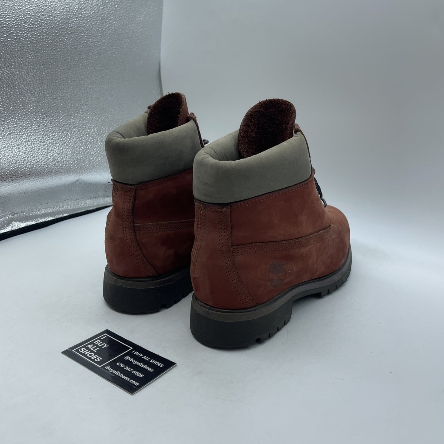Size 9 - Timberland 15013 Combat Boots Brick Brown Leather