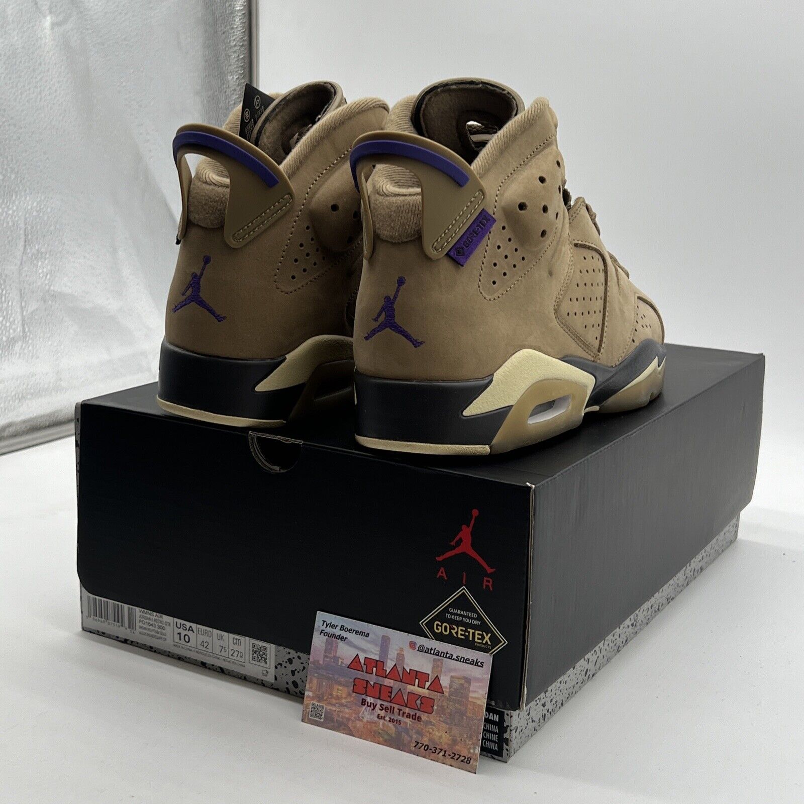 Size 10W - Air Jordan 6 Retro GORE-TEX Brown Kelp (FD1643-300)