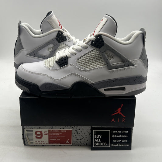 Size 9.5 - Air Jordan 4 Retro Cement 2012 (308497-103)