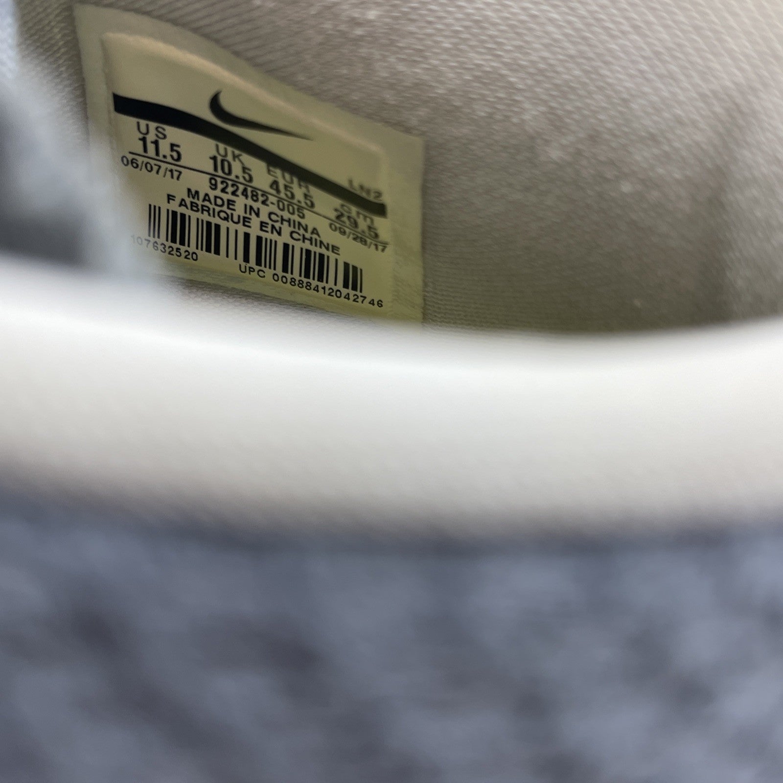 Size 11.5 - Nike Kobe A.D. Grey Snakeskin Red Orange Suede (922482-005)