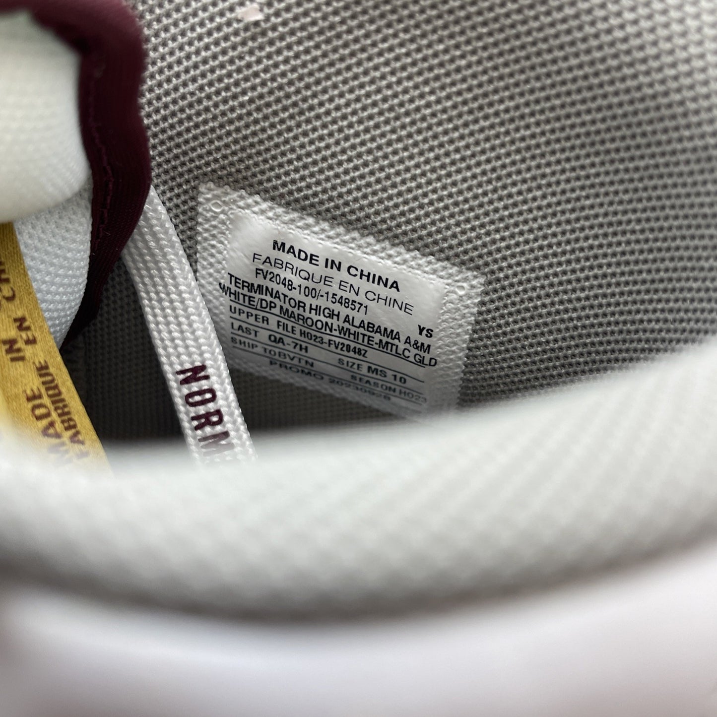 Size 10 - Nike Alabama A&M University x Terminator High Bulldogs