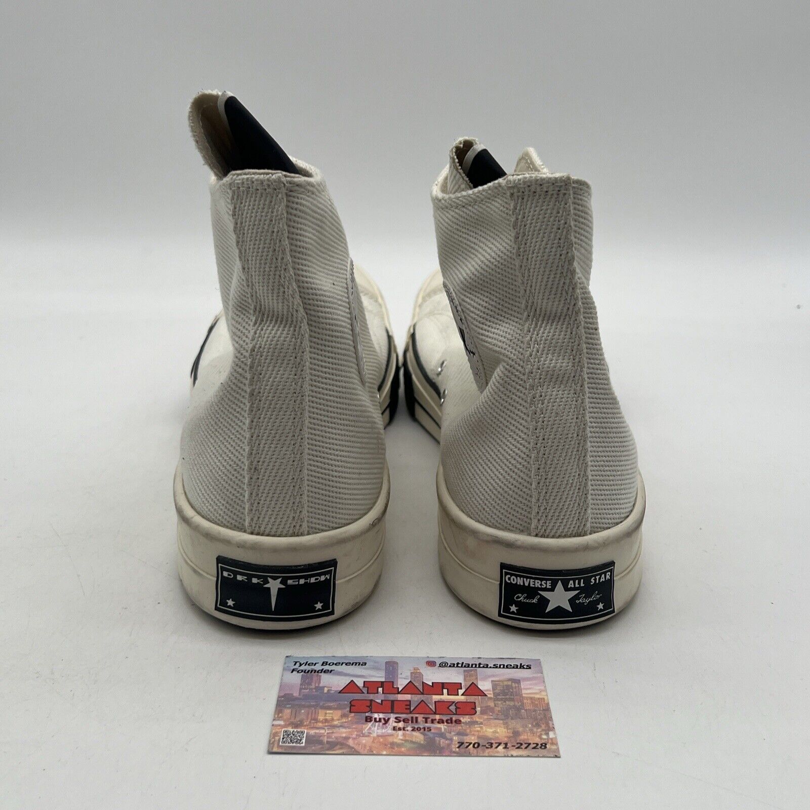 Size 11.5 - Converse Rick Owens x DRKSHDW DRKSTAR Chuck 70 High Egret (172346C)