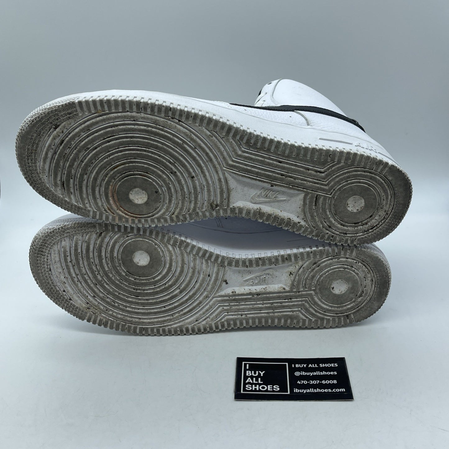 Size 12 - Nike Air Force 1 White Black Leather (CT2303-100)