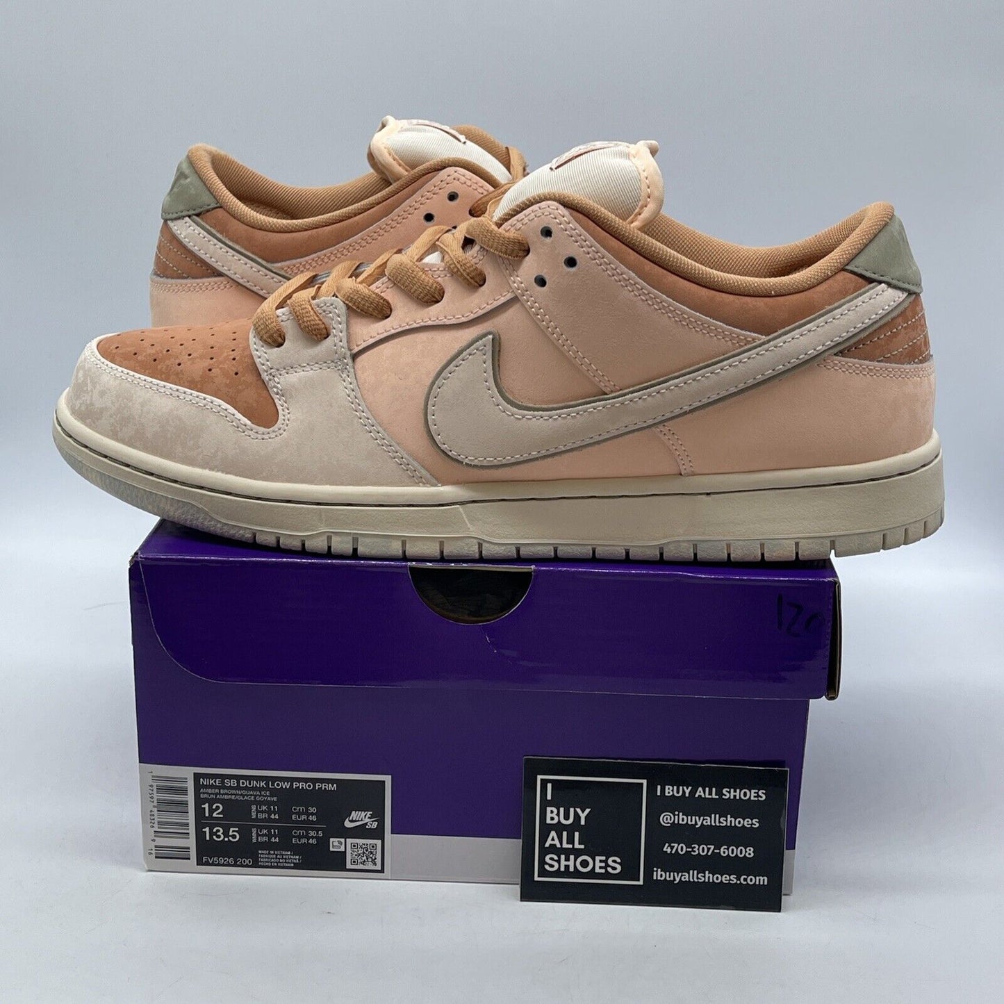 Size 12 - Nike Dunk SB Low Trocadéro Gardens Brown Suede Leather (FV5926-200)