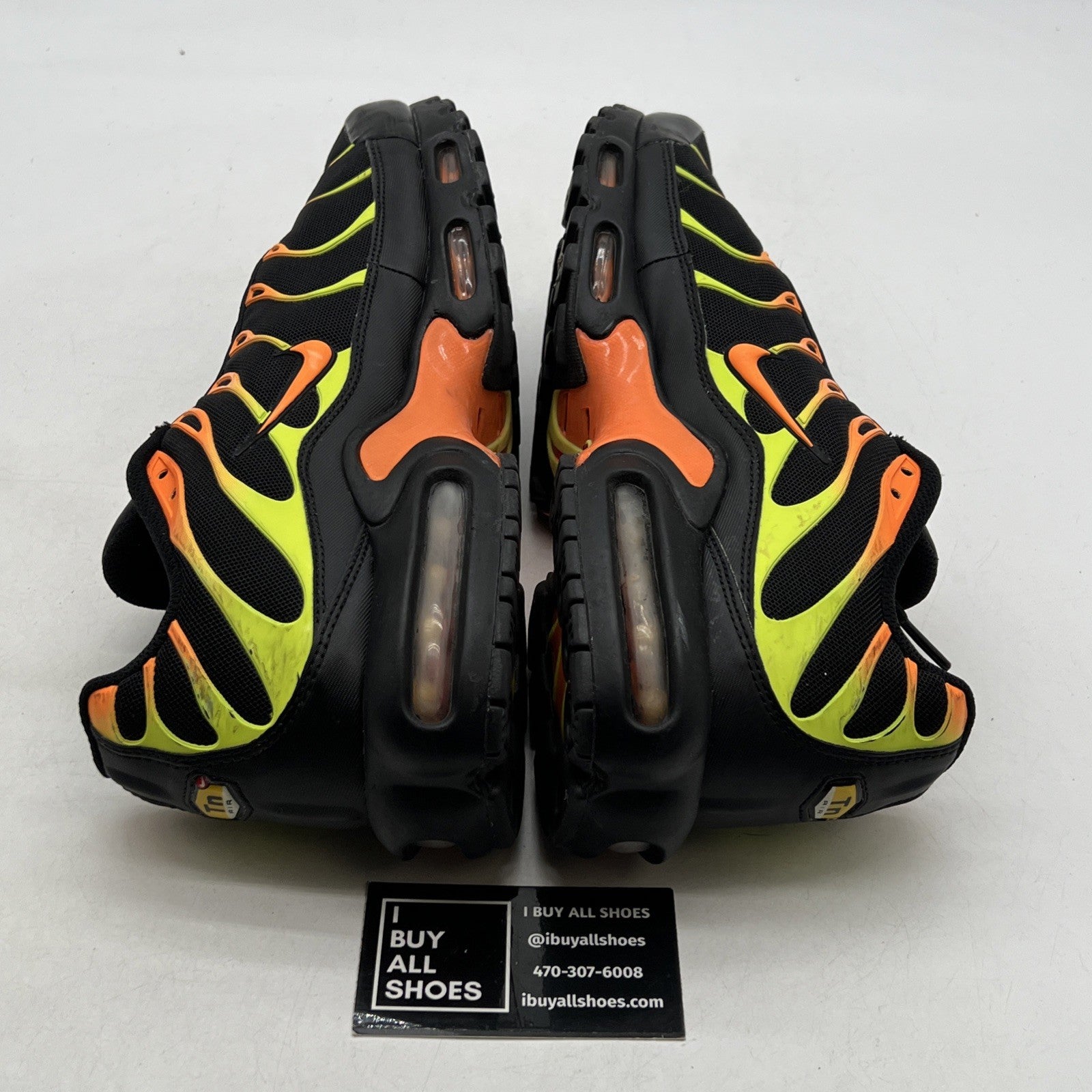 Size 12 - Nike Air Max Plus Black Volt Total Orange (852630-033)