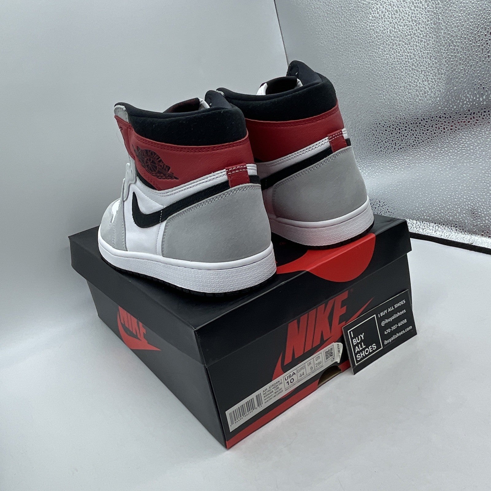 Size 10 - Air Jordan 1 Retro High OG Smoke Gray 2020 (555088-126)
