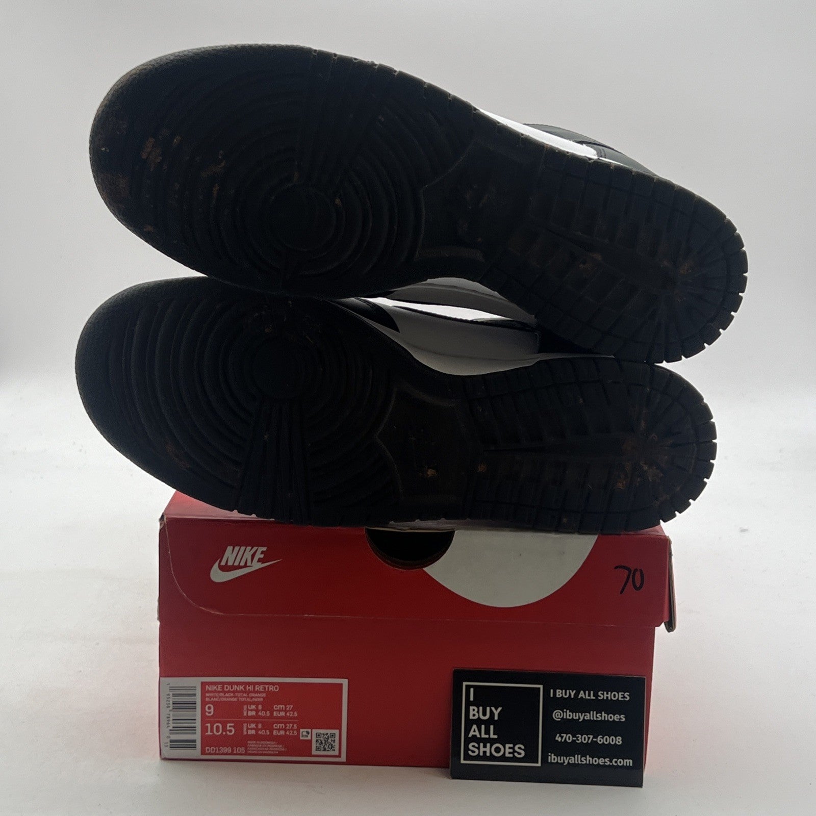 Size 9 - Nike Dunk High Black White (DD1399-105)