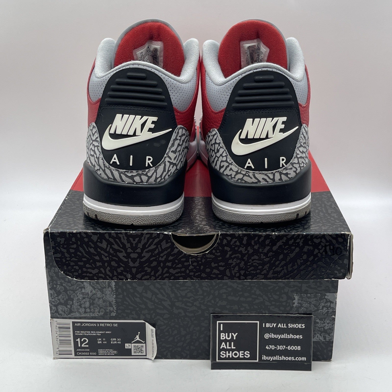 Size 12 - Jordan 3 Retro SE Mid Unite Red Black Grey Suede Leather (CK5692-600)