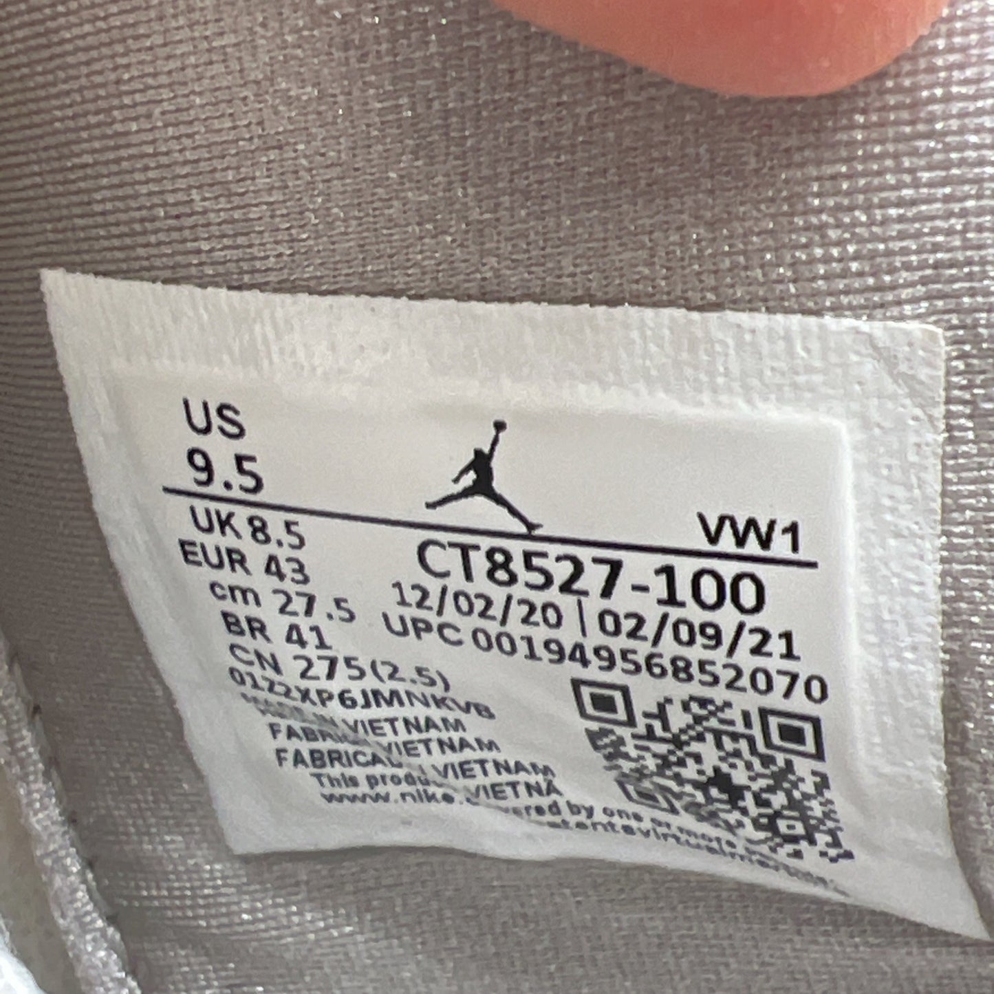 Size 9.5 - Air Jordan 4 Retro Mid White Oreo (CT8527-100)