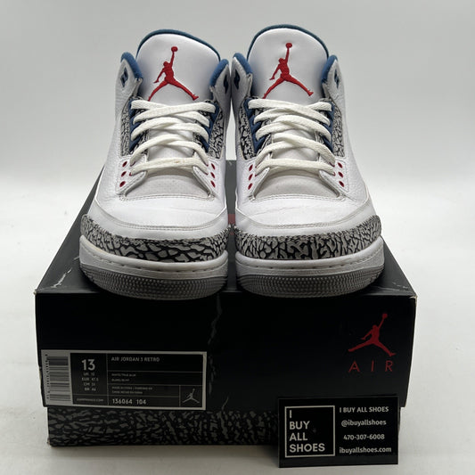 Size 13 - Air Jordan 3 Retro 2011 True Blue (136064-104)