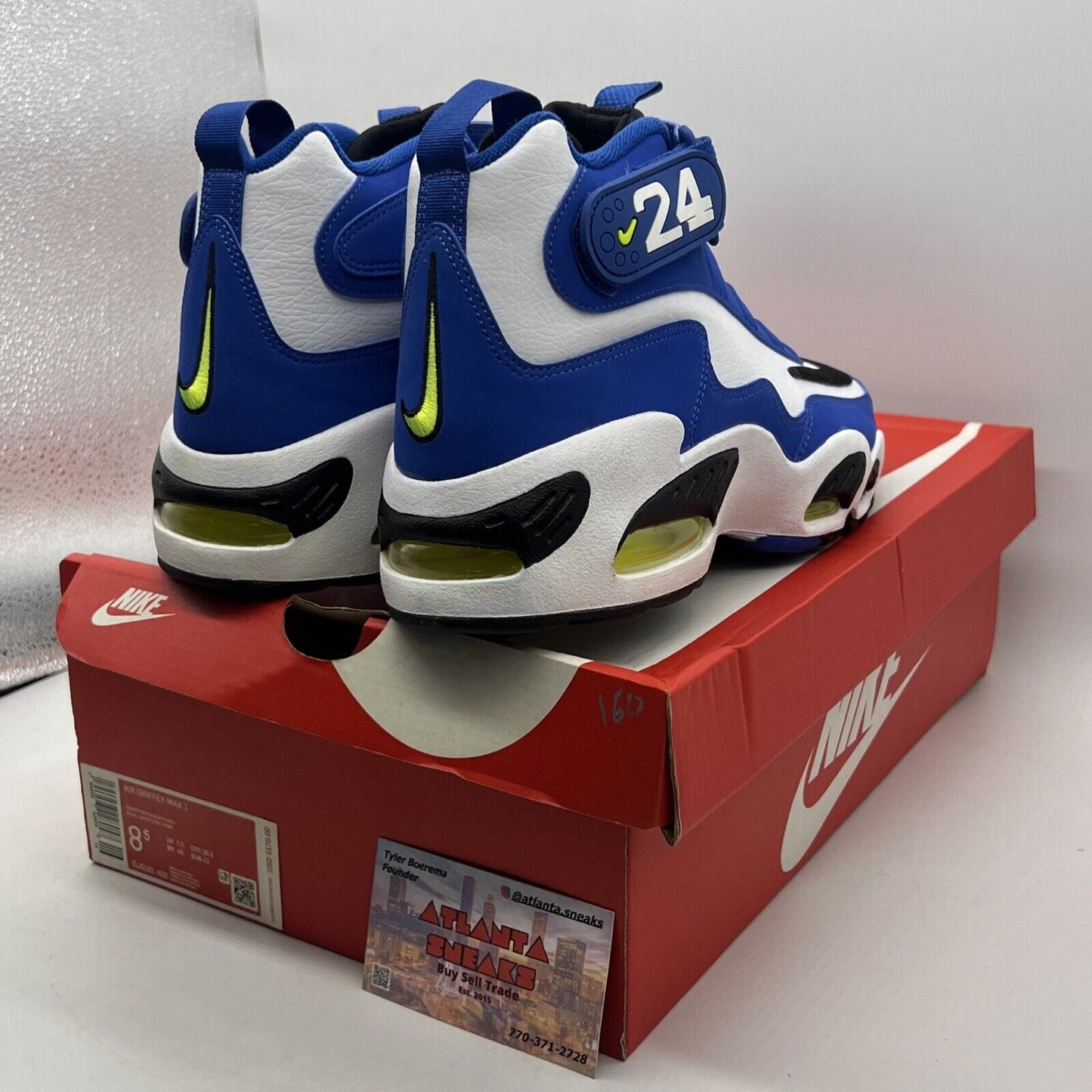 Size 8.5 - Nike Air Griffey Max 1 2021 Varsity Royal White Black (DJ5161-400)