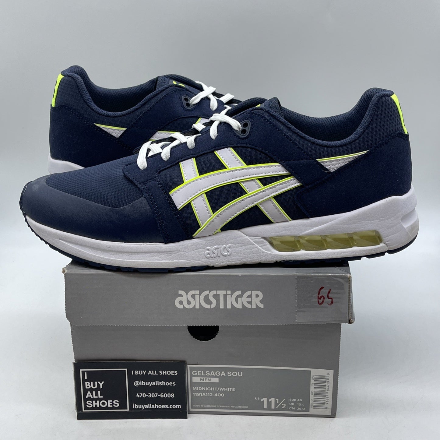 Size 11.5 - Asics Gel Saga Sou Midnight Blue White (1191A112)