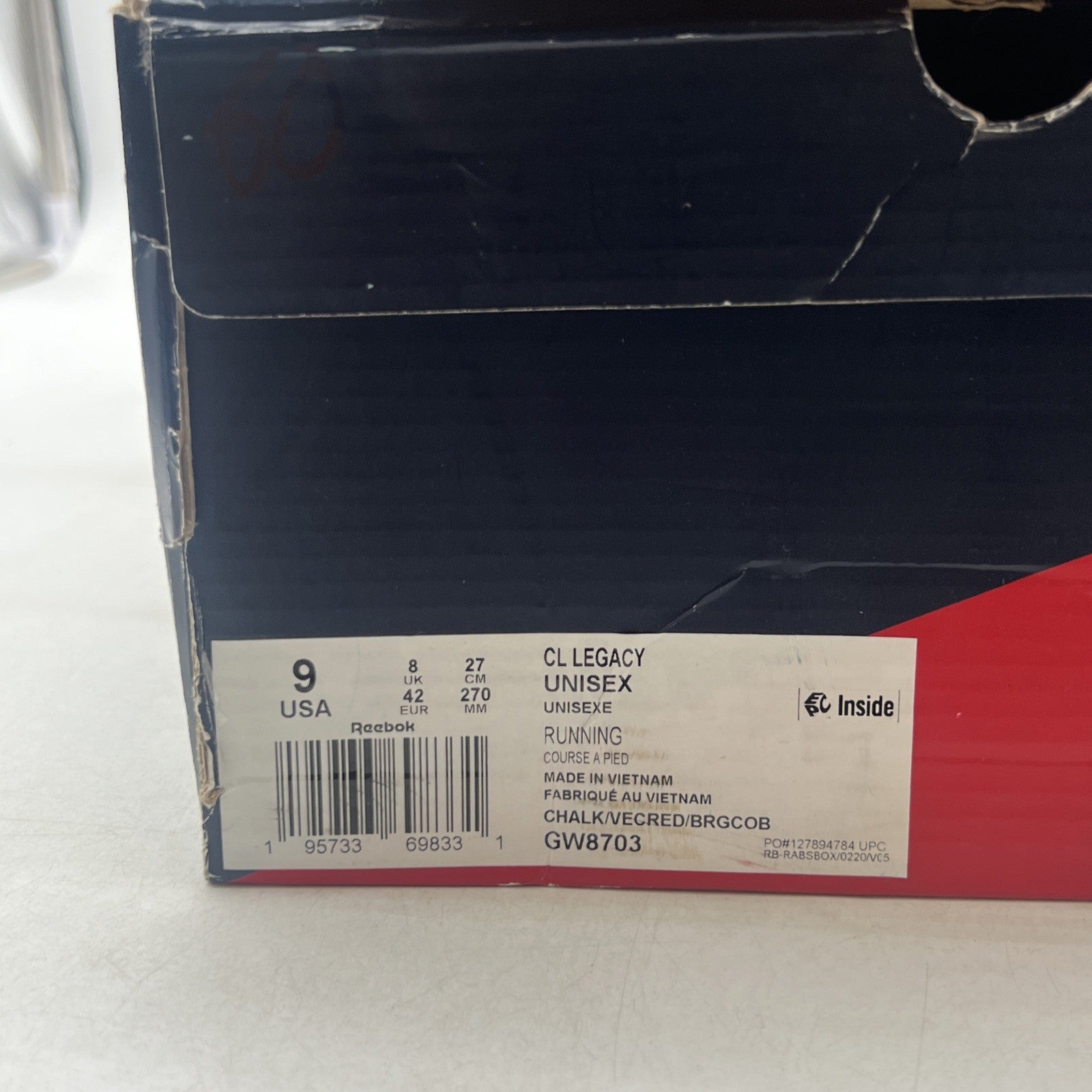 Size 9 - NWT Reebok CL Legacy Classic Men’s Shoes Chalk Red Blue Gold (GW8703)