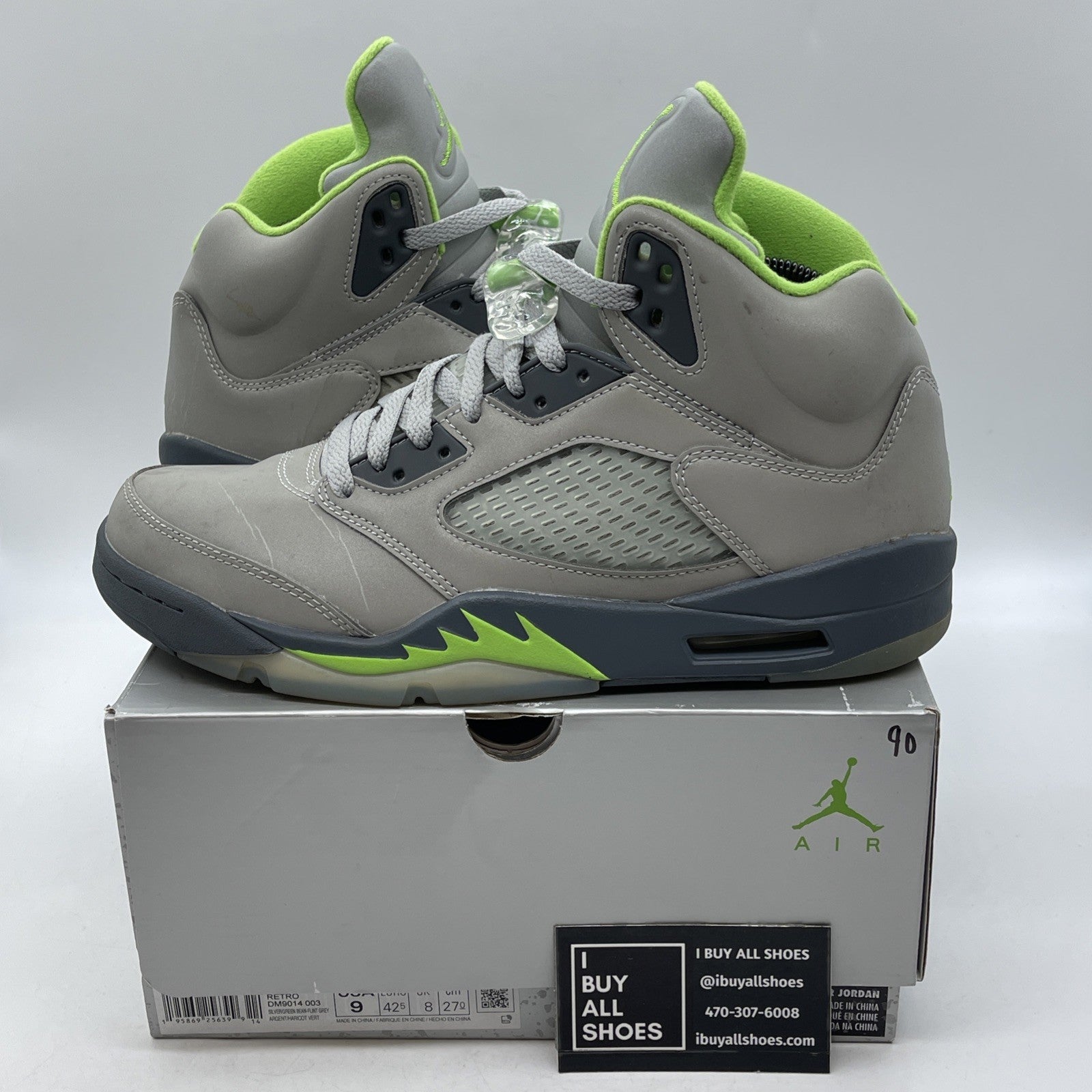 Size 9 - Air Jordan 5 Retro Green Bean (DM9014-003(