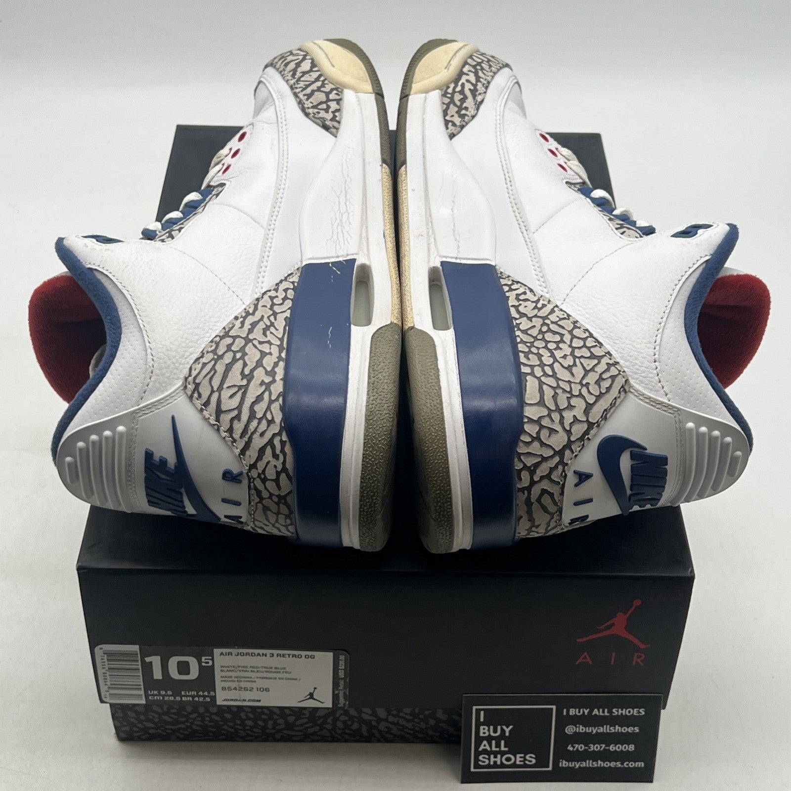 Size 10.5 - Air Jordan 3 Retro OG Mid True Blue (854262-106)