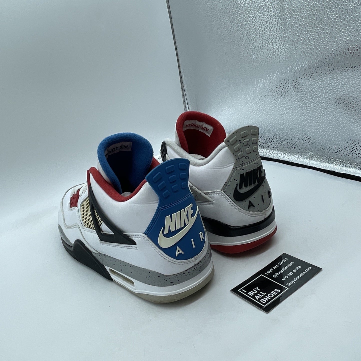 Size 13 - Jordan 4 Retro SE Mid What The 4 White Grey Leather (CI1184-146)