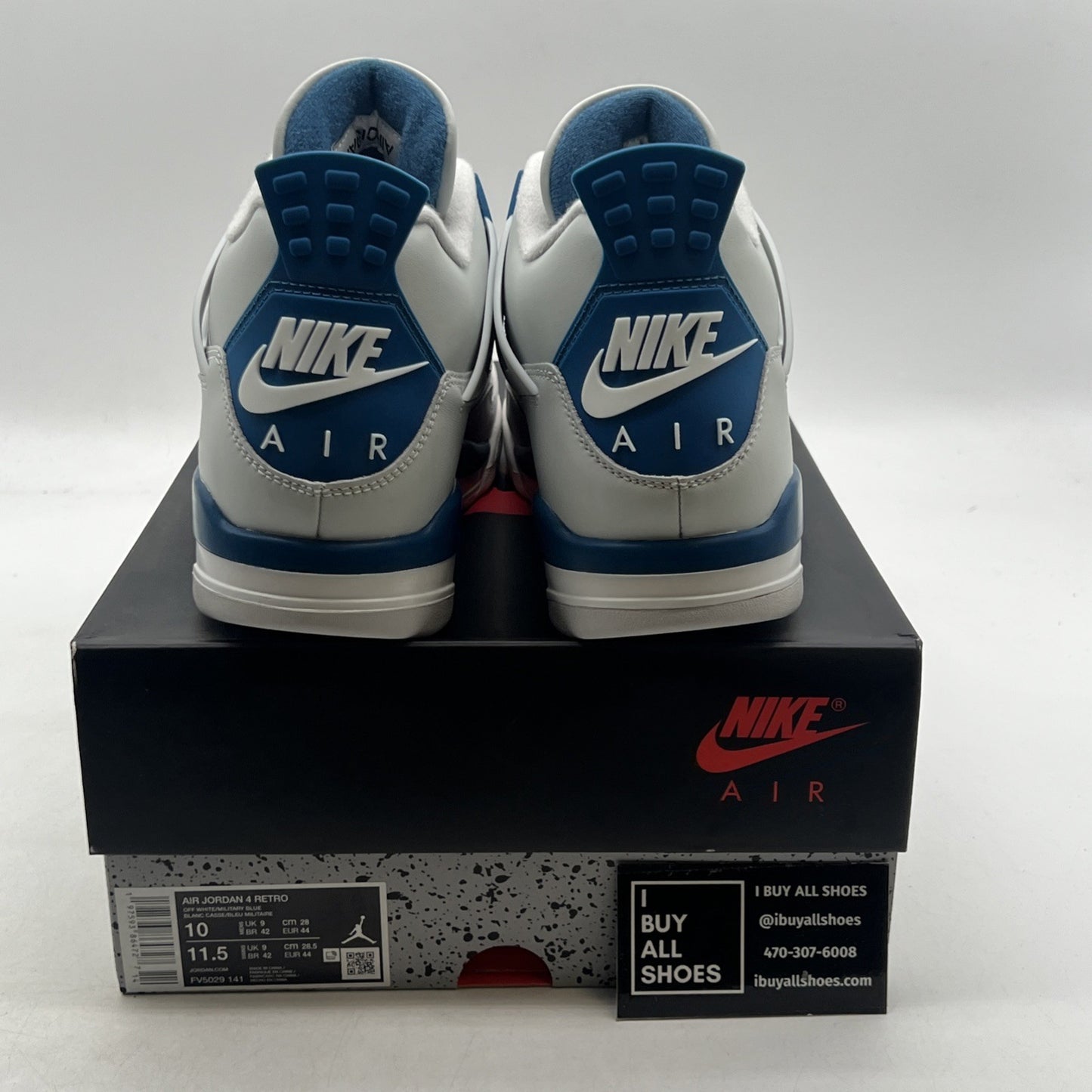 Size 10 - Air Jordan 4 Retro 2024 Military Blue (FV5029-141)